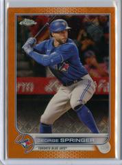 George Springer [Orange] #101 Baseball Cards 2022 Topps Chrome Logofractor Prices
