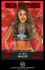 Dr. Britt Baker [Red] Wrestling Cards 2021 Upper Deck AEW Main Features Prices