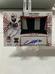 Chuba Hubbard [Red] Football Cards 2021 Leaf Trinity Patch Autographs Prices