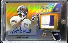 Greg Childs [Autograph Gold Refractor] #119 Football Cards 2012 Bowman Sterling Prices
