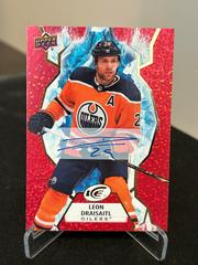Leon Draisaitl [Red Autograph] #88 Hockey Cards 2021 Upper Deck Ice Prices
