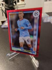Phil Foden [Red] #93 Soccer Cards 2022 Topps Merlin Chrome UEFA Club Competitions Prices
