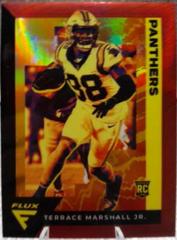 Terrace Marshall Jr. [Red] Football Cards 2021 Panini Chronicles Flux Rookies Prices