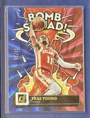 Trae Young [Red Blue Laser] #11 Basketball Cards 2022 Panini Donruss Bomb Squad Prices
