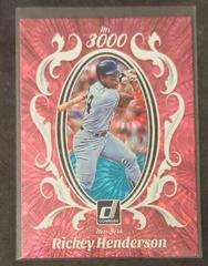 Rickey Henderson [Pink Fireworks] #M3K-1 Baseball Cards 2023 Panini Donruss Mr. 3000 Prices