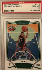 Michael Beasley #112 Basketball Cards 2008 Bowman Prices
