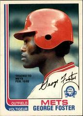 George Foster #336 Baseball Cards 1982 O Pee Chee Prices