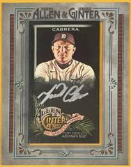 Miguel Cabrera [Black Frame] #MA-MC Baseball Cards 2022 Topps Allen & Ginter Mini Autographs Prices