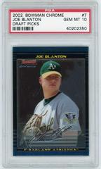 Joe Blanton #7 Baseball Cards 2002 Bowman Chrome Draft Picks Prices
