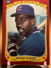 Shawon Dunston #34 Baseball Cards 1986 Fleer Star Stickers Prices