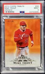 Mike Trout [Orange] #48 Baseball Cards 2013 Topps Tribute Prices