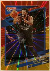 Joel Embiid [Red and Gold Laser] Basketball Cards 2021 Panini Donruss Prices