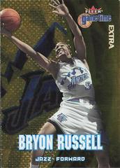 Bryon Russell [Extra] #27 Basketball Cards 2000 Fleer Game Time Prices