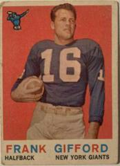 Frank Gifford Football Cards 1959 Topps Prices
