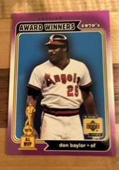 Don Baylor #168 Baseball Cards 2001 Upper Deck Decade 1970's Prices