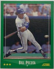 Bill Pecota #377 Baseball Cards 1988 Score Prices