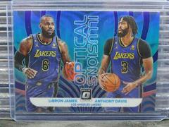Anthony Davis, LeBron James [Holo] #3 Basketball Cards 2022 Panini Donruss Optic Optical Illusions Prices