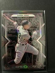 Aaron Judge [Red] #36 Baseball Cards 2022 Panini Chronicles Obsidian Prices