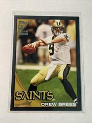 Drew Brees [Black] Football Cards 2010 Topps Prices