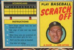 Al Kaline Baseball Cards 1970 Topps Scratch Offs Prices