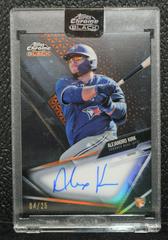 Alejandro Kirk [Orange Refractor] #CBA-AKI Baseball Cards 2021 Topps Chrome Black Autographs Prices