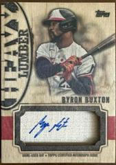 Byron Buxton Baseball Cards 2024 Topps Heavy Lumber Autograph Relic Prices