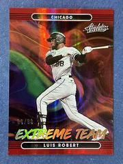 Luis Robert [Red] Baseball Cards 2022 Panini Absolute Extreme Team Prices