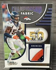 Von Miller [Gold] Football Cards 2022 Panini Absolute Championship Fabric Prices