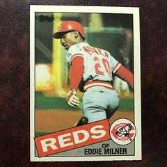 Eddie Milner #198 Baseball Cards 1985 Topps Tiffany Prices
