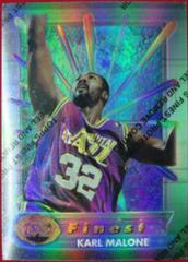 Karl Malone [Refractor w/ Coating] Basketball Cards 1994 Finest Prices