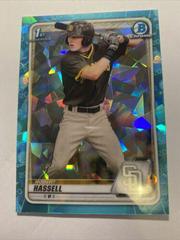 Robert Hassell [Aqua] #BD-39 Baseball Cards 2020 Bowman Draft Sapphire Prices