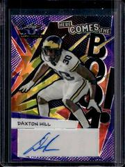Daxton Hill [Crystal Purple] Football Cards 2022 Leaf Valiant Autographs Here Comes the Boom Prices