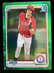 Evan Carter [Green Refractor] #BD-126 Baseball Cards 2020 Bowman Draft Chrome Prices