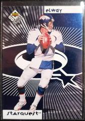 John Elway, Peyton Manning [Blue] #SR01 Football Cards 1998 Upper Deck UD Choice Starquest/Rookiequest Prices