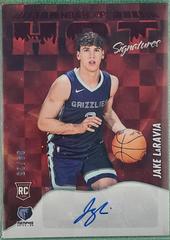 Jake LaRavia [Red] #HSR-JLR Basketball Cards 2022 Panini Hoops Hot Signatures Rookies Prices