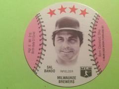 Sal Bando Baseball Cards 1977 Detroit Caesars Discs Prices