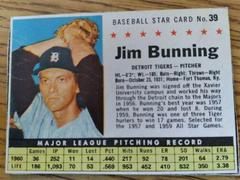 Jim Bunning [Perforated] #39 Baseball Cards 1961 Post Cereal Prices