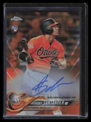 Anthony Santander [Orange Refractor] Baseball Cards 2018 Topps Chrome Rookie Autograph Prices