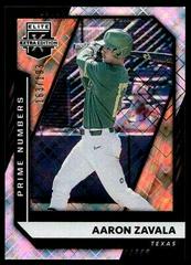 Aaron Zavala [Prime Numbers A] #38 Baseball Cards 2021 Panini Elite Extra Edition Prices
