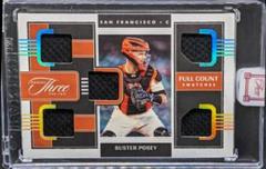 Buster Posey [Silver] #FCS-BP Baseball Cards 2022 Panini Three and Two Full Count Swatches Prices