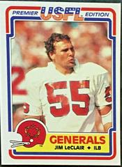 Jim LeClair #71 Football Cards 1984 Topps USFL Prices