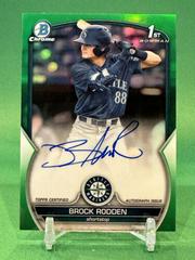 Brock Rodden [Green] #CDA-BR Baseball Cards 2023 Bowman Draft Chrome Prospect Autographs Prices
