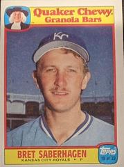 Bret Saberhagen Baseball Cards 1986 Quaker Oats Prices
