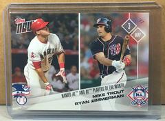 Mike Trout, Ryan Zimmerman #109 Baseball Cards 2017 Topps Now Prices
