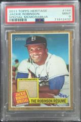 Jackie Robinson [Robinson Resume] Baseball Cards 2011 Topps Heritage Prices