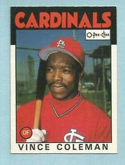Vince Coleman #370 Baseball Cards 1986 O Pee Chee Prices