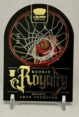 Amen Thompson #4 Basketball Cards 2023 Panini Crown Royale Rookie Royalty Prices