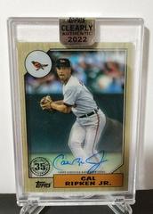 Cal Ripken Jr. Baseball Cards 2022 Topps Clearly Authentic 1987 Autographs Prices