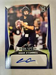 Aidan O'Connell [Blue] #BA-AO1 Football Cards 2023 Leaf Draft Autographs Prices