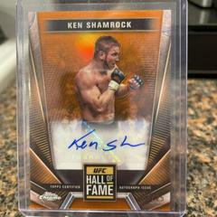 Ken Shamrock [Orange Refractor] #HFA-KSH Ufc Cards 2024 Topps Chrome UFC Hall of Fame Autograph Prices